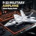 NUTCRACKER Fighter Jet Building Block Set - F-22 Raptor Military Airplane Jet Collection or Home Display Model, Military Army Fighter Jet Building Toy Gift for Adult Teens Boys 14+ (1837Picece)