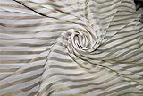 The Yard FF12[3] Modal Lurex-Streifen, Gold & Elfenbein, 11,2 cm