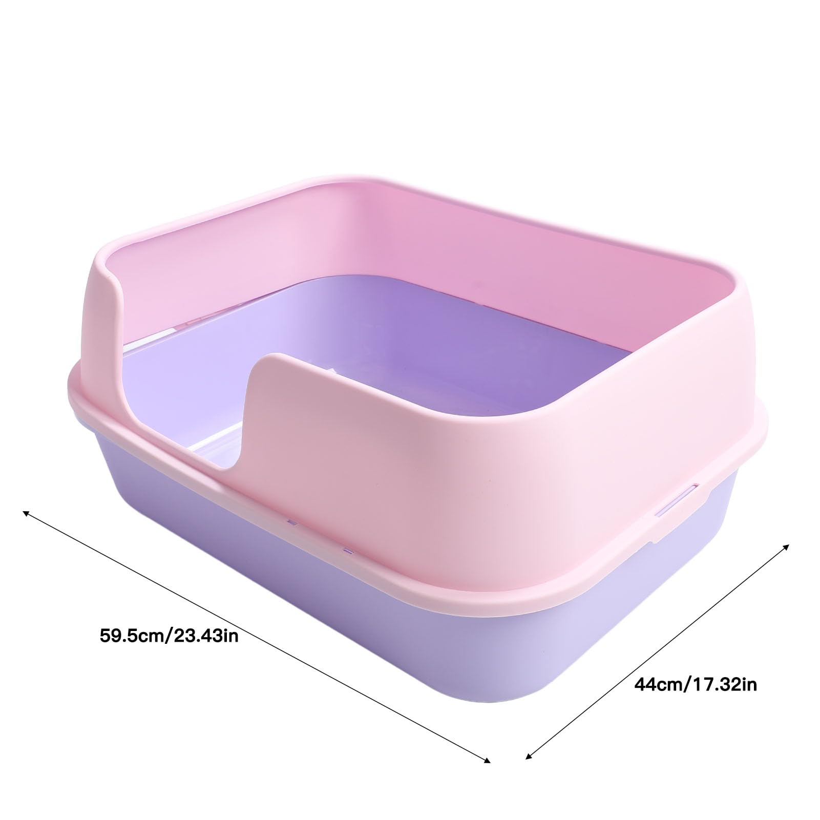 Lettiera per Gatti Semichiusa, Vaschetta in Plastica Extra Large | Design a Prova di Schizzi, Vassoio Rimovibile, Paletta Inclusa, per più Gatti, Materiale Sicuro e Non Tossico