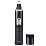 Panasonic Ear and Nose Hair Trimmer for Men with Vacuum Cleaning System, Powerful Motor and Dual-Edge Blades for Smoother Cutting, Wet/Dry - ER-GN70-K (Black)