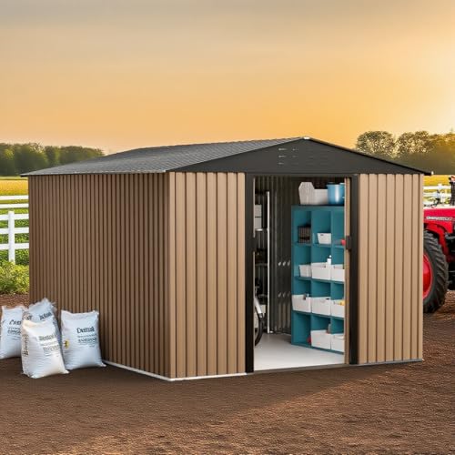 EcoSummer 10 X 8 FT Storage Shed for Outdoor