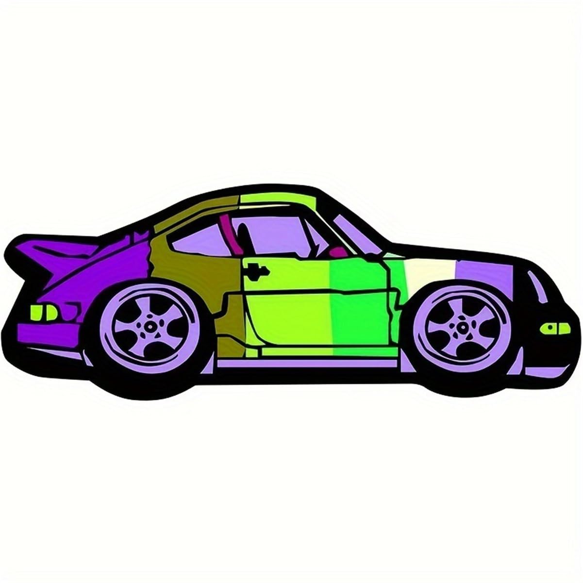 RUILBJM 3D Car Rug Bedroom Special-Shaped Floor Mat Cartoon Graffiti Carpet Suitable for Balcony Corridor Bathroom Entrance Home Decoration Personalized Theme Floor Mat (Color 4,60x150cm)