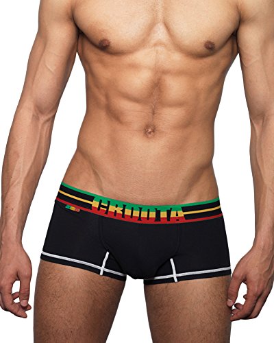 Croota Mens Underwear, Low-Rise Boxer Brief, Satin Accented Waistband, RA01S Croota Mens Underwear, Low-Rise Boxer Brief, Satin Accented Waistband, RA01S