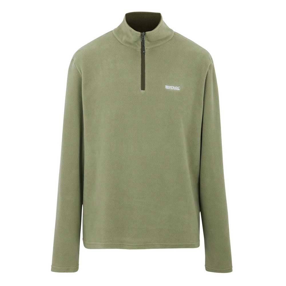 Regatta Mens Thompson Fleece Anti-Pill Midlayer Top Oil Green