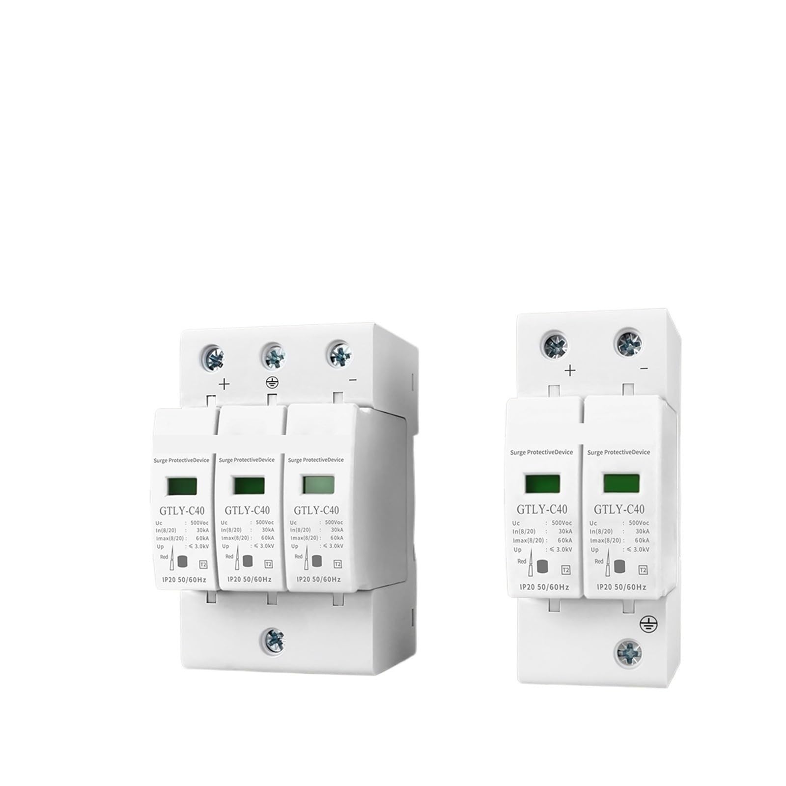 Dispositivo protector de voltaje solar 2P 3P DC