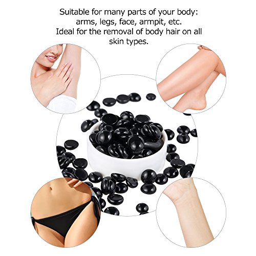 Andoer Feijão de cera para remoção de pelos para o corpo Feijões de cera duros sem tira Depilatório