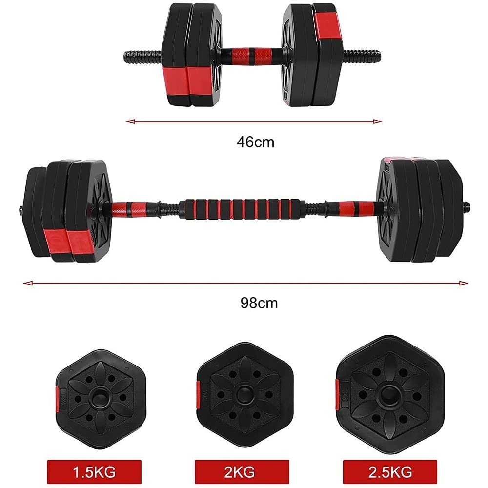 Generic - Set MANUBRI BILANCIERE con Biella Regolabili 25KG Allenamento Corpo Palestra CASA - 33110