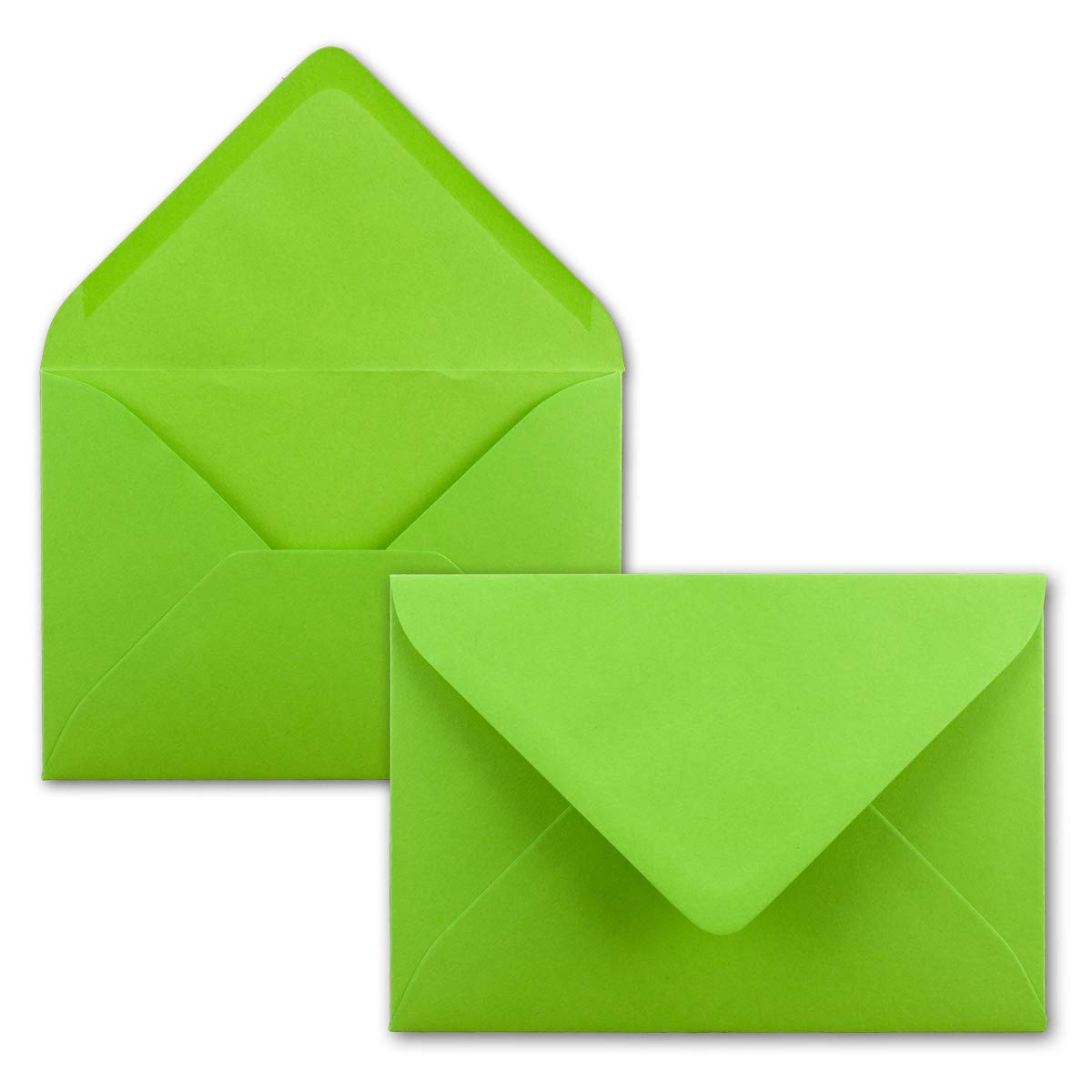 Karten und Co. - 400 buste per lettere, formato C7, 8,1 x 11,4 cm, con aletta a punta, con lembo adesivo umido da 110 g/mq, ideali per battesimi, nascite, Natale e bigliettini