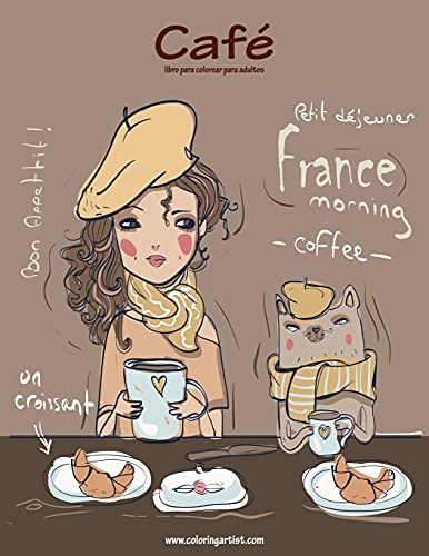 Imagen de Café libro para colorear para adultos 1