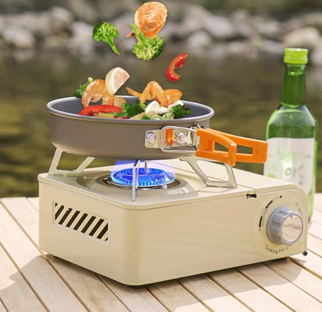 2.3kw Portable Cassette Furnace, Multi-Level Firepower Adjustment Outdoor Field Stove, Windproof Cassette Furnace for Outdoor Camping Trips