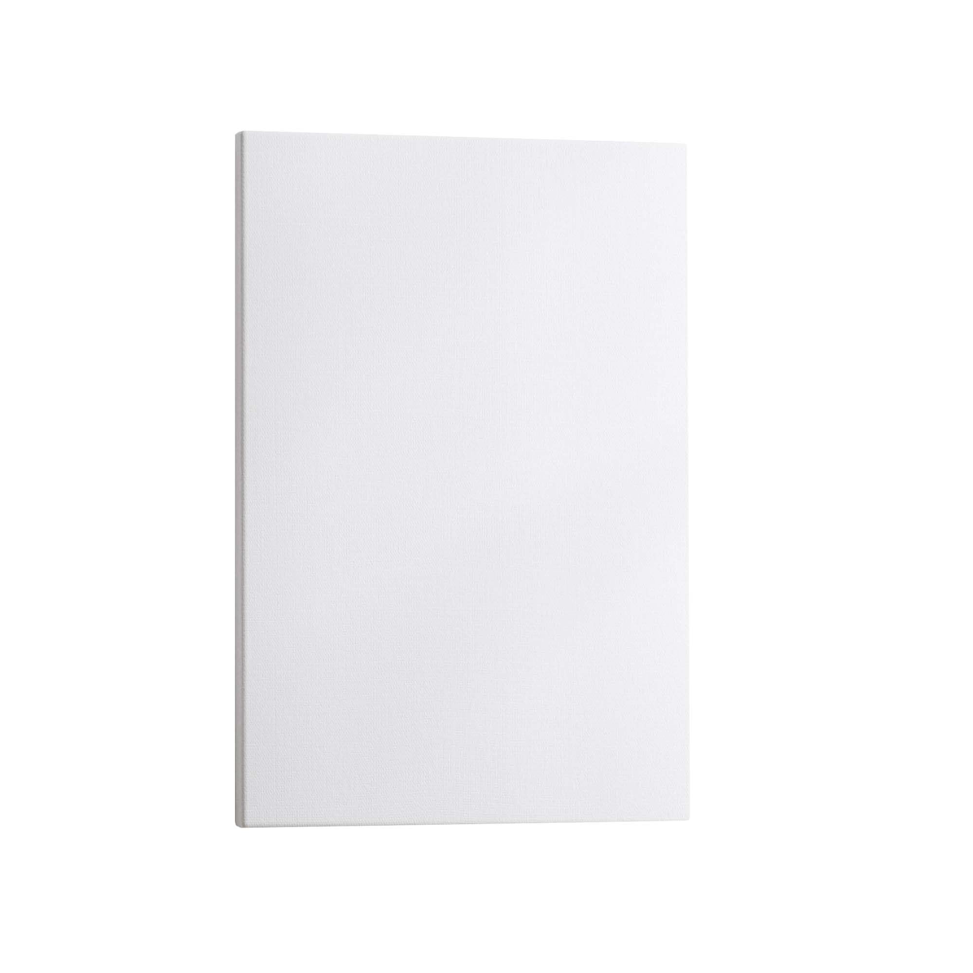 Toile Blanche Non Imprimée 45x70 Cm - 260 G/m² Polyester, Châssis 18 Mm, Livrée Avec Crochet, Pour Peinture Acrylique, Huile, Aquarelle