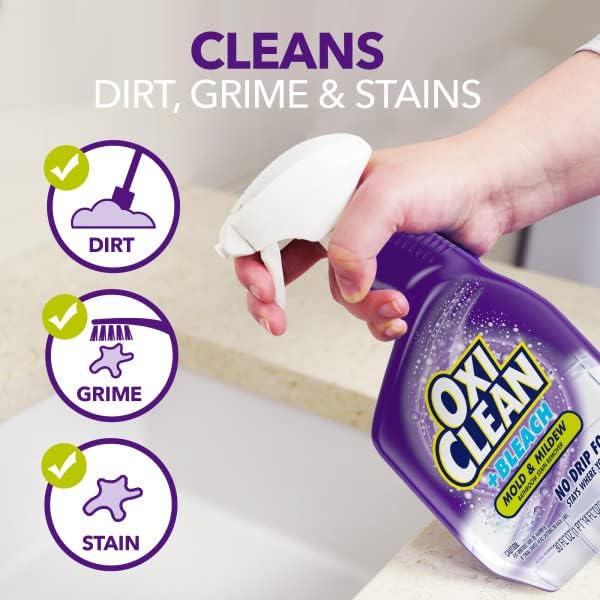 Miniatura 6 de OxiClean plus Bleach, removedor de manchas de baño, 30 onzas (paquete de 2)
