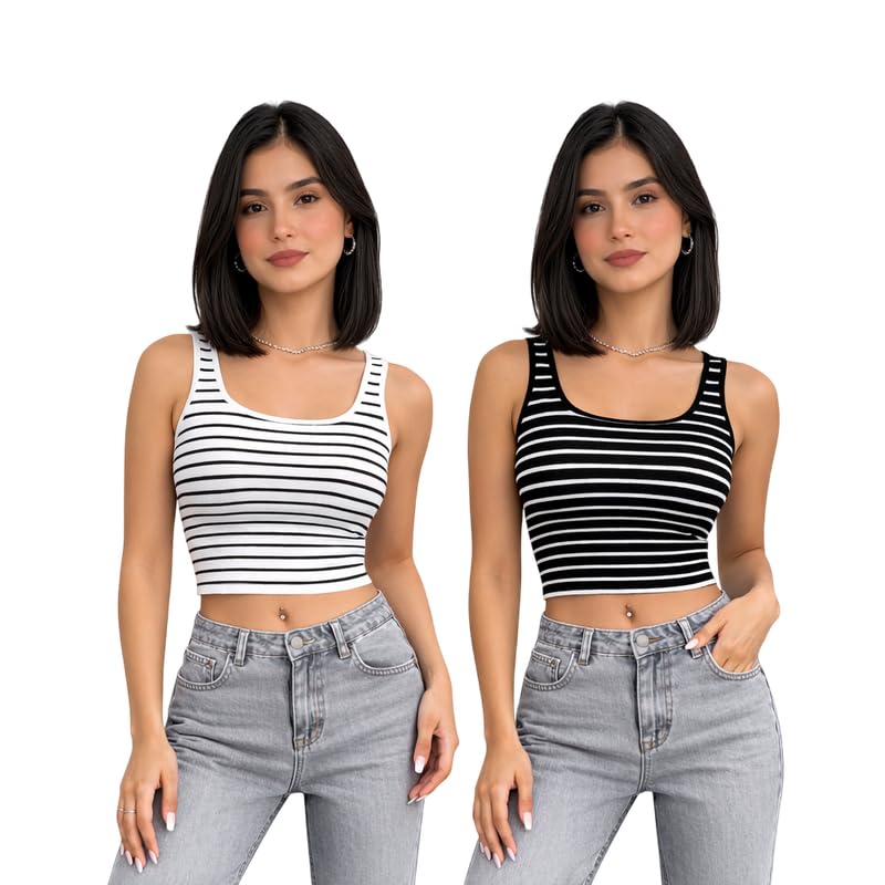 Image of Women's Trendy Premium Cotton Tank Top & Crop Top for Women