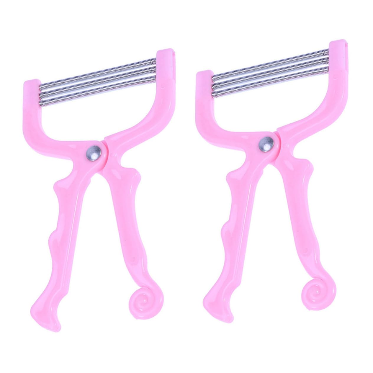 2 Sets 2pcs Facial Hair Remover Stainless Steel Spring Coil Pluck Hair