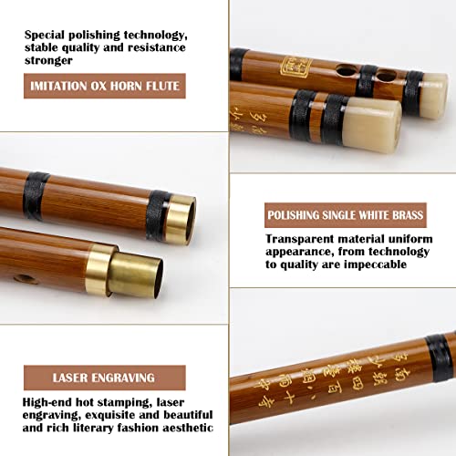 Bamboo Flute Musical Instruments Key C Wooden Flute Chinese Flute Instrument Chinese Bamboo Classic Musical Instrument For Kids Adults Beginners #TOP2
