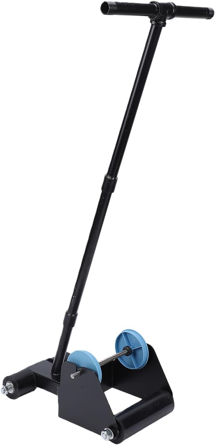 Zunate Floor Tape Marking Machine with Roller, Hand Push Lane Line Applicator for Floor Marking, 15cm Tape Width, Adjustable Spacing, Straight Line Tool