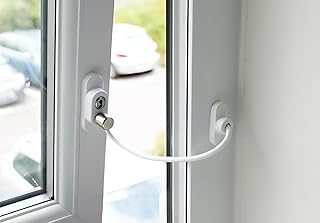 2PCS Window Lock Restrictors,Sliding Window Limiters with Keys - Anti-Theft Guards for Children's Safety and Security