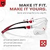 NoCry Clear Safety Glasses for Men and Women with Anti-Fog and Scratch Resistant Wrap Around Lenses, Adjustable Temples and Nose Pads — ANSI Z87 Certified Protective Eyewear with 100% UV Shielding #4