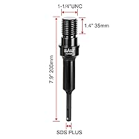 Vista 2 de SALI Adaptador para Core Bits 2pcs 1-1/4" UNC a SDS Plus