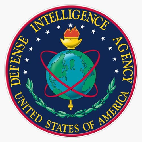 Dia Defense Intelligence Agency of THE United States Military Government Federal Security 5" Vinyl Decal Bumper Sticker