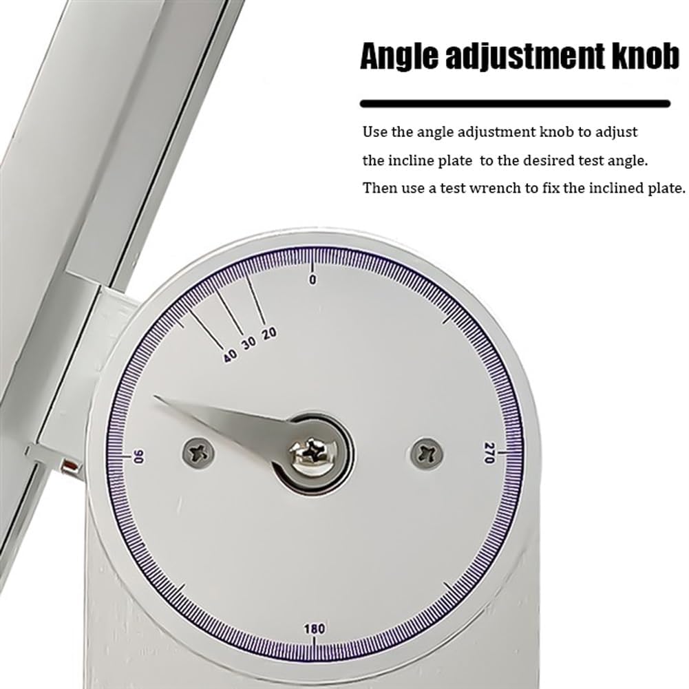 Testeur de viscosité initiale de ruban adhésif, machine de test d'adhérence avec boule en acier, angle réglable de 0 à 60°, parfait pour les tests d'adhérence du ruban adhésif