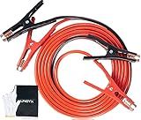 UNOYX Jumper Cables, 6Gauge x 16Ft Heavy Duty Booster Cables with Copper Clamps, 500AMP Jumper Cables Kit for Car, Full Range Cars, Vans, SUVs, Trucks and Motorcycles, Booster Cables