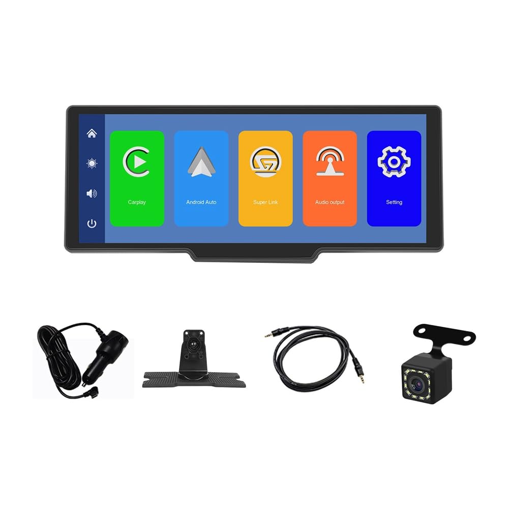Pantalla CarPlay de 10,26 pulgadas con Android Auto inalámbrico y GPS para viajar en familia 8