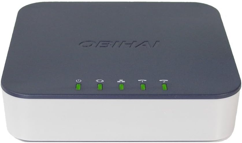 OBI302 VoIP Telephone Adapter with 2-Phone Ports, Router & USB