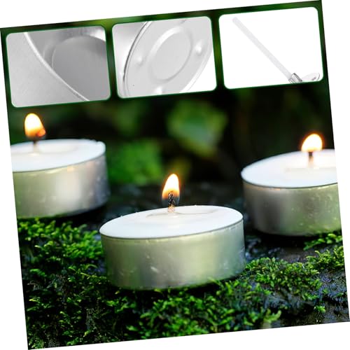 Set de pabilos preencerados con portavelas de aluminio para hacer velas miniatura 3
