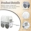 BruinBang 24 Set DIY Western Covered Wagon Paper Craft Kit, Wagon Theme Display Projects for Events, Themed Decor & Presentation Use #2