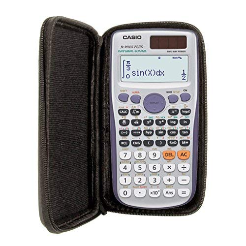 WYNGS Schutztasche schwarz kompatibel mit Casio FX 991 DE Plus/ES Plus wissenschaftlicher Taschenrechner