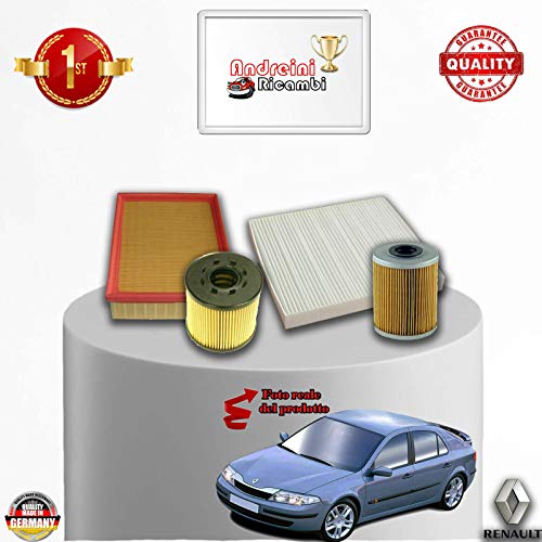 KIT TAGLIANDO 4 FILTRI LAGUNA II 2.2 dCi 16V 110KW...