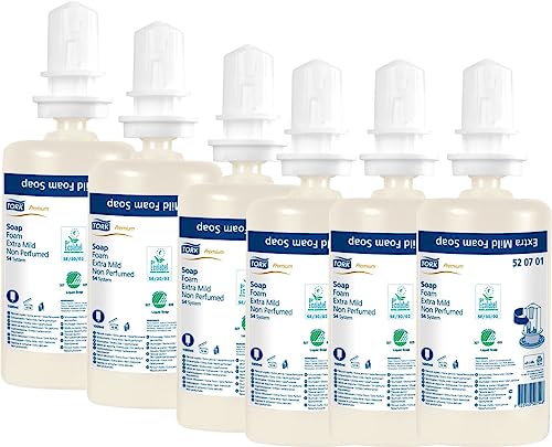 Preisvergleich Produktbild Tork 520701 extra milde Schaumseife Premium für Tork S4 Seifenspendersysteme / Besonders sanfte Handseife für weiche und hygienisch gepflegte Hände / 6 x 1000ml