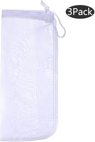 Vista 14 de ALEGI Bolsa de filtro para acuario extra fina, reutilizable de 180 micras con cordón de malla para carbón activado (12 x 8 pulgadas (paquete de 6)