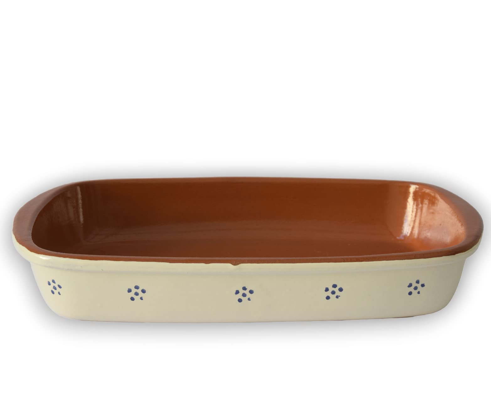 Colì Teglia Rettangolare Stelle 42x25 cm in Terracotta Lasagnera