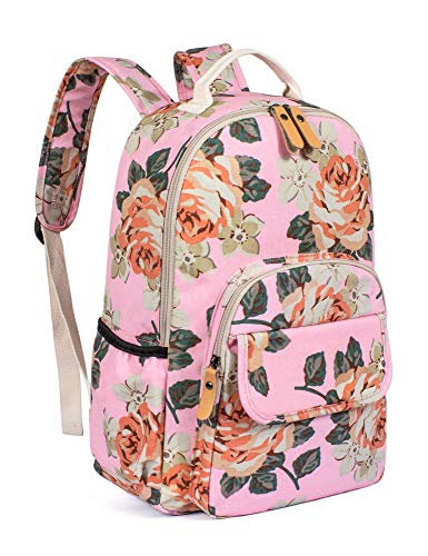 Image of Leaper Floral Backpack for Travel Bag bag Satchel Daypack Pink