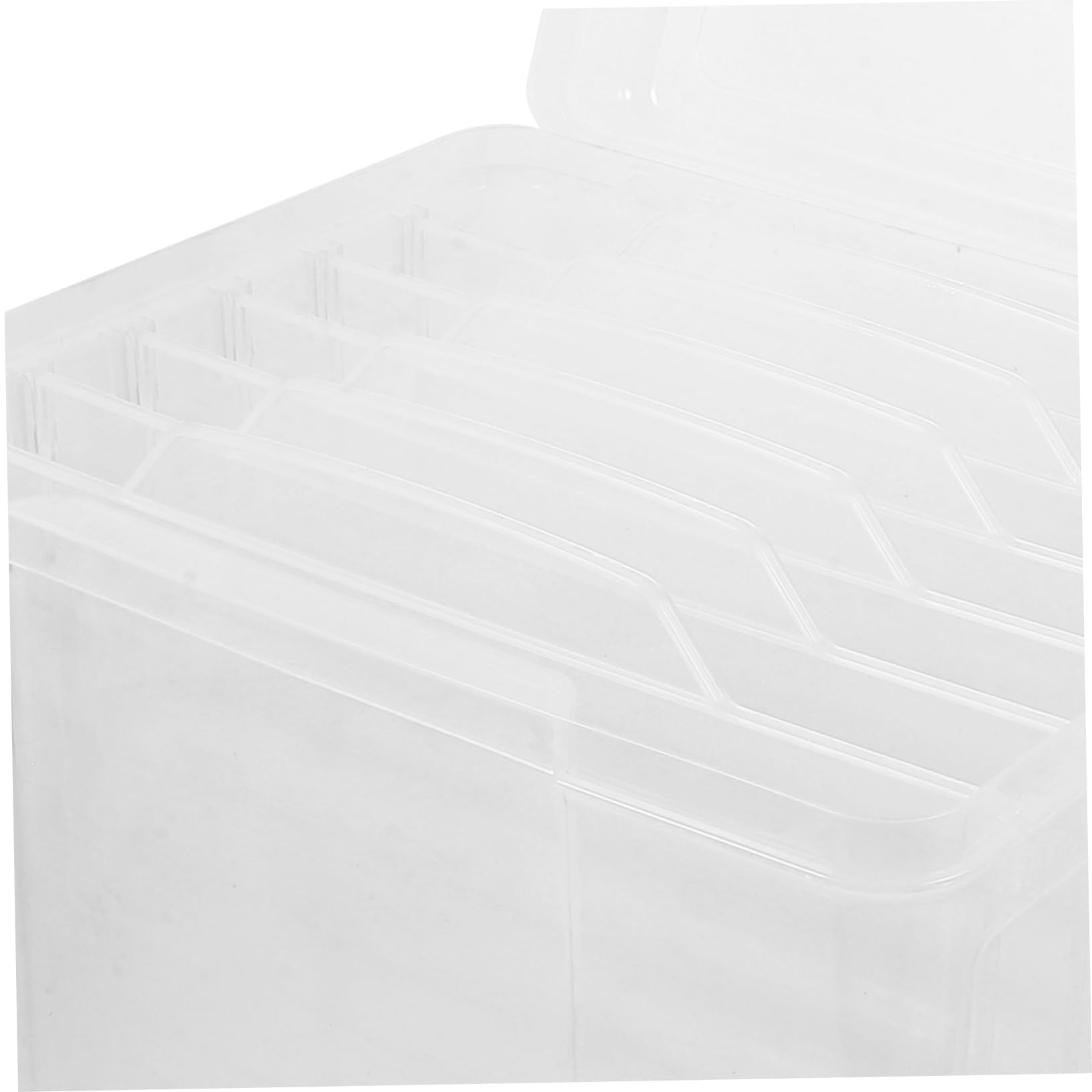 Gatuida Scatola di Organizer per Documenti in Plastica con Sei Griglie e Maniglia Trasparente Scatola per Documenti Portatile Organizer per Certificati di Biglietti di Auguri