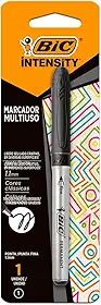 BIC Marcador Multiuso Intensity, Ponta Fina, Preto, 1 unidade