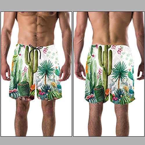 Maillots de bain pour hommes en vacances short de plage cactus - 3
