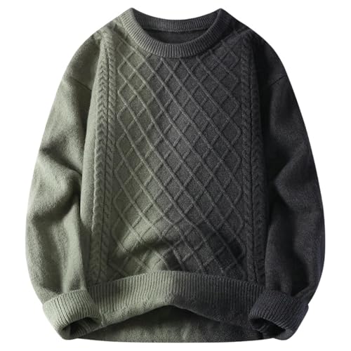 Suéter de punto de manga larga para hombre ideal para la oficina y paseos de invierno