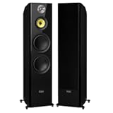 Signature HiFi 3-Way Floorstanding Tower Speakers with Dual 8" Woofers for 2-Channel Stereo Listening or Home Theater System - Black Ash&sol;Pair &lpar;HFF&rpar;