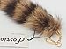 Fosrion Supper Huge and Fluffy Real Fox Tail Fur Halloween Cosplay Handbag Charm Accessory Key Chain Ring Hook Tassels (Raccoon)