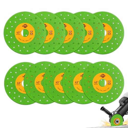 Gasoray Ultra Thin Diamond Discs – 4.5″ (115 mm) 10-Pack – High Value Chip-Free Discs for Tile, Stone, Glass & Ceramic