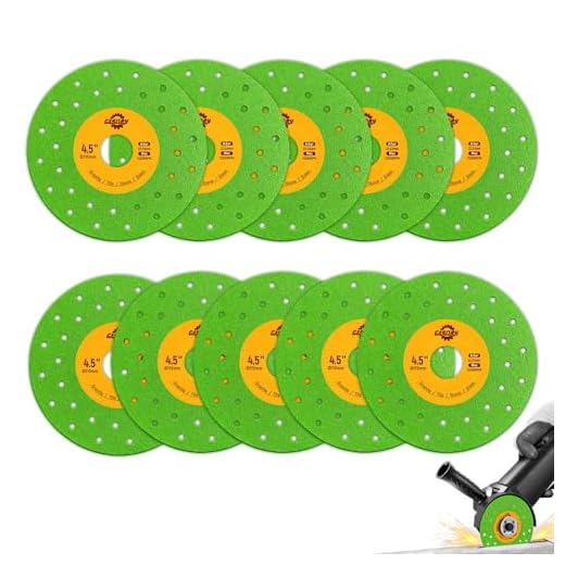 Gasoray Ultra Thin Diamond Discs – 4.5″ (115 mm) 10-Pack – High Value Chip-Free Discs for Tile, Stone, Glass & Ceramic