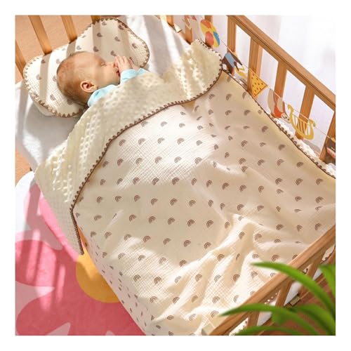 Couverture douce bébé Marhynchus plaid arc-en-ciel pour la maternelle