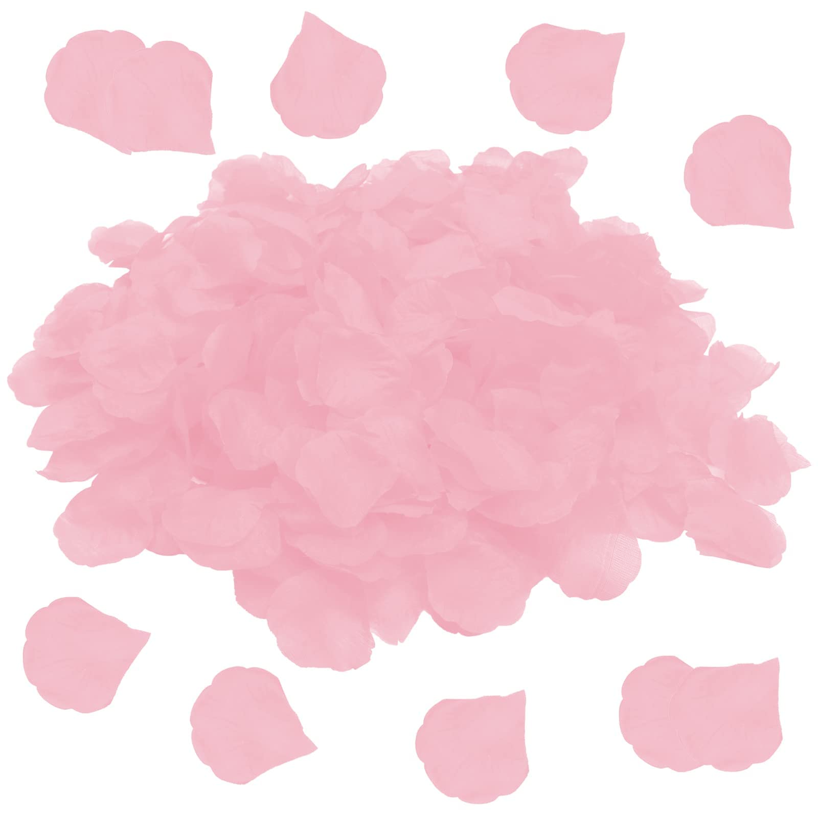 Lumeiy1200Pcs Rose Petals | Artificial Rose Flowers Petals | Flower Petals | Fake Rose Petals for Romantic Scenes Wedding, Anniversary, Valentine's Day, Confession Birthday Decoration (Pink)