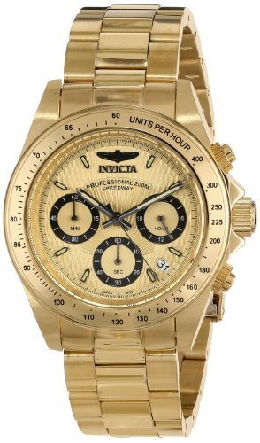 v Invicta CrN^ Men's 14929 Speedway Analog Display Japanese Quartz Gold Watch Y jp [sAi]