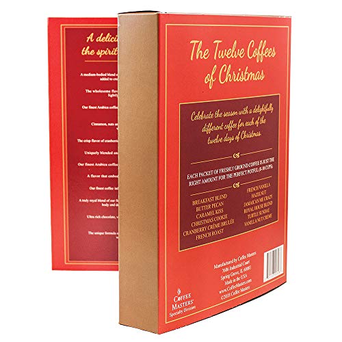 Coffee Masters The Twelve s of Christmas Variety Pack, Coffee, 12 Count