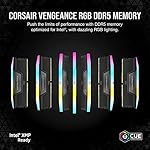 CORSAIR VENGEANCE RGB DDR5 RAM 32GB (2x16GB) 6400MHz CL36-48-48-104 1.35V Intel XMP 3.0 Desktop Computer Memory - Black (CMH32GX5M2B6400C36) - Image 2