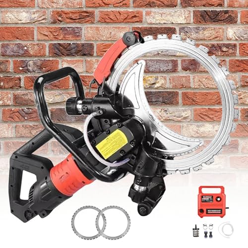 Scie à béton électrique,8980W/9500W Scie Annulaire Haute Fréquence,Machine de Découpe Murale,Profondeur de Coupe 300mm, Coupe sans Poussière, pour Couper...